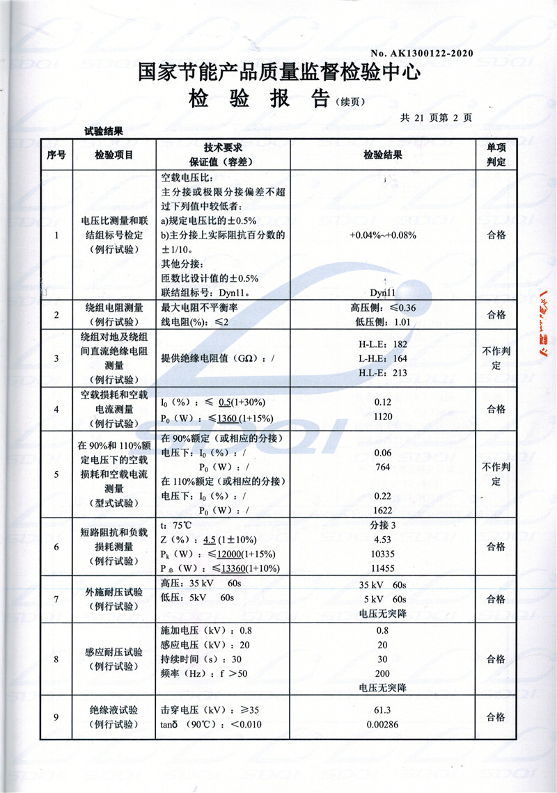高低压试验报告-S11-1250白碱滩白碱滩白碱滩油浸式变压器-2.jpg
